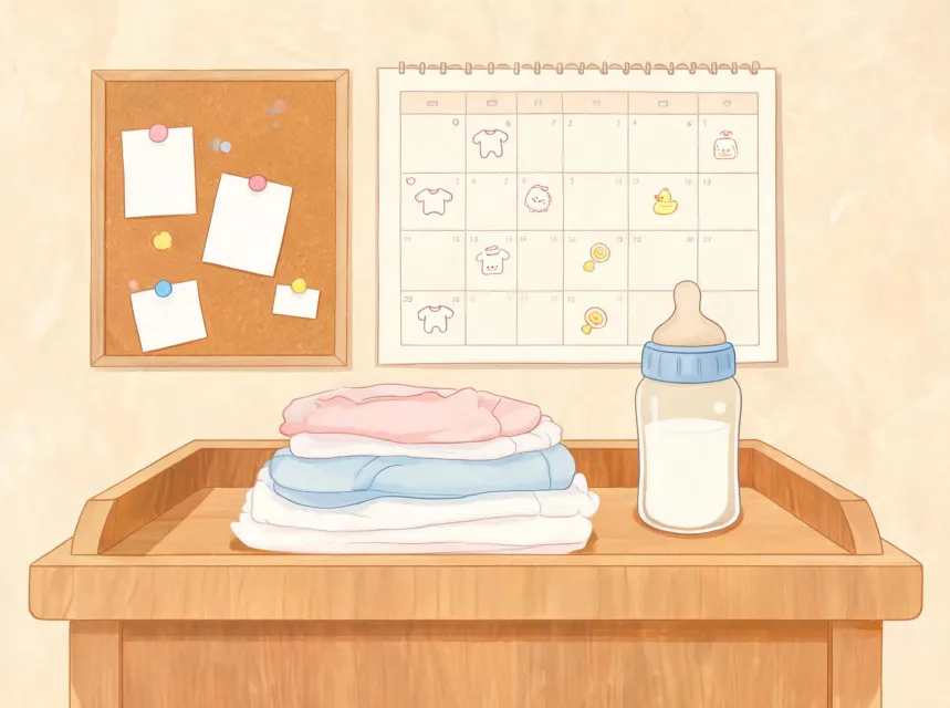 Illustrated Gerber support map and nursery desk